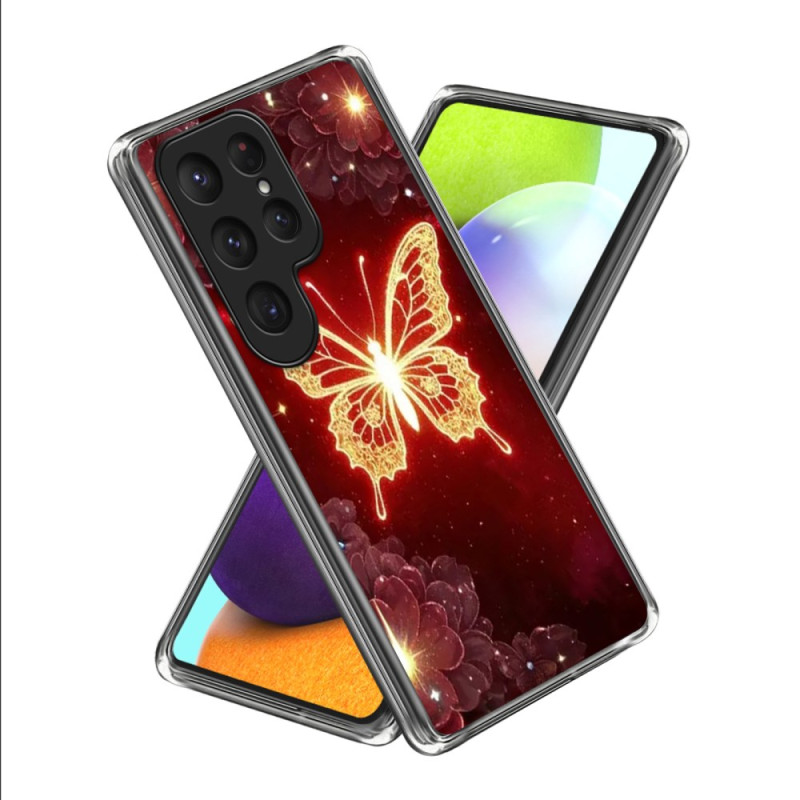 Samsung Galaxy S26 Ultra Gold Butterfly Case