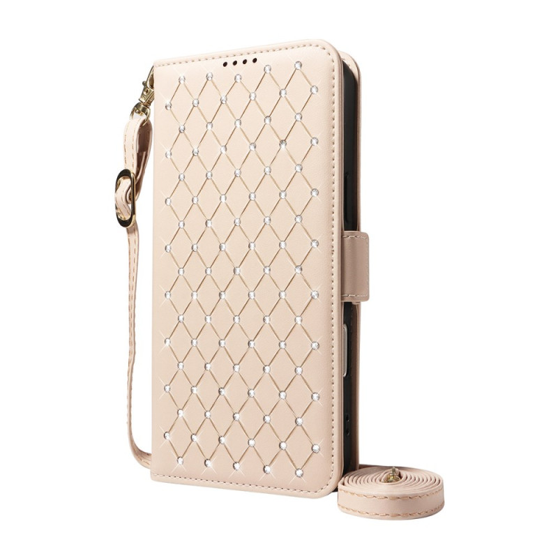 Case for iPhone 17E / 16E Strass and Losange pattern
