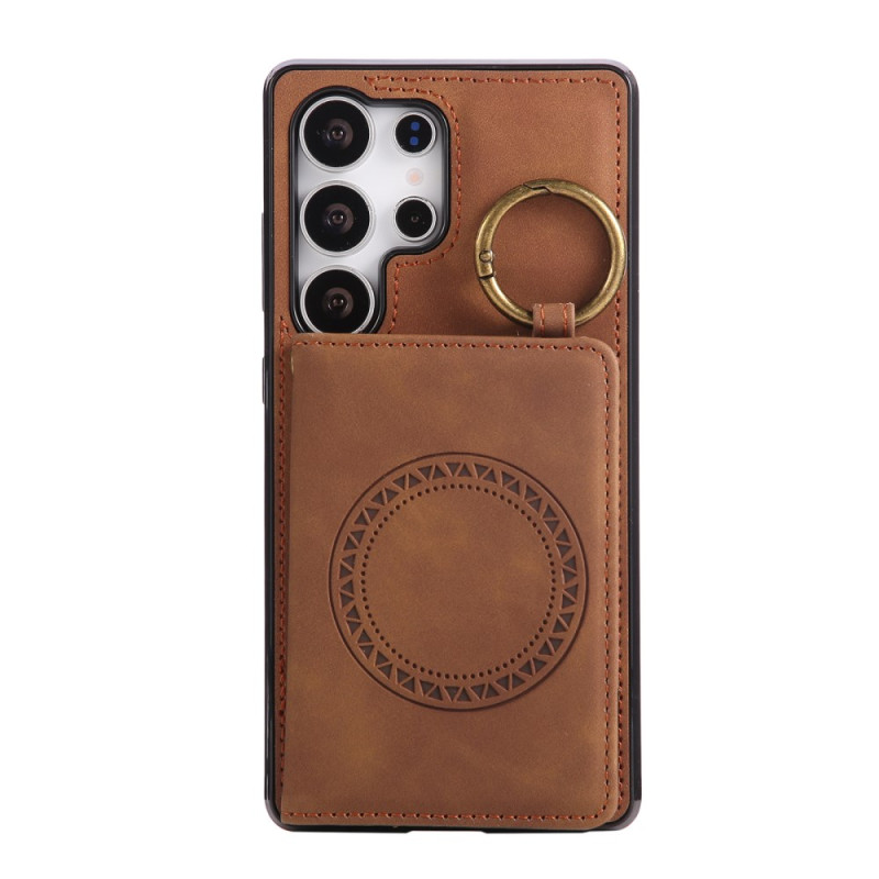 Housse Samsung Galaxy S26 Ultra avec Porte-Cartes et Support-Anneau