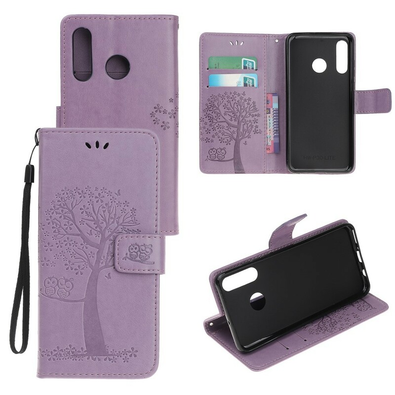 Case Huawei P Smart Z Tree and Owls with Strap