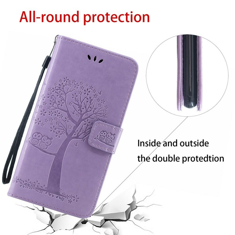 Case Huawei P Smart Z Tree and Owls with Strap