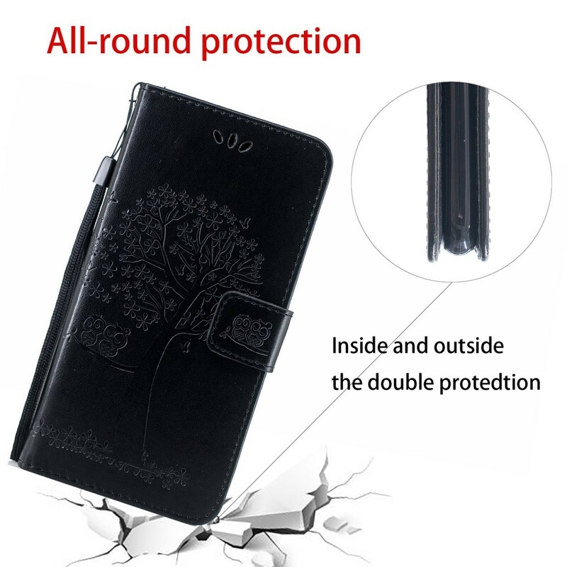Case Huawei P Smart Z Tree and Owls with Strap