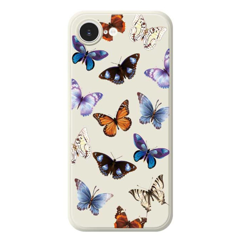 Case iPhone 17E / 16E Straight Edge Butterflies