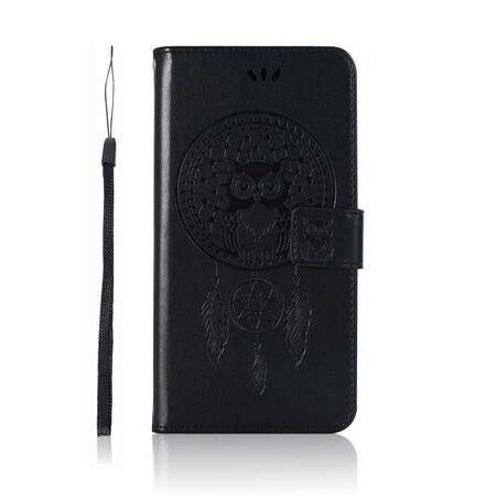 Case Huawei P Smart Z leather effect Dreamcatcher Owl