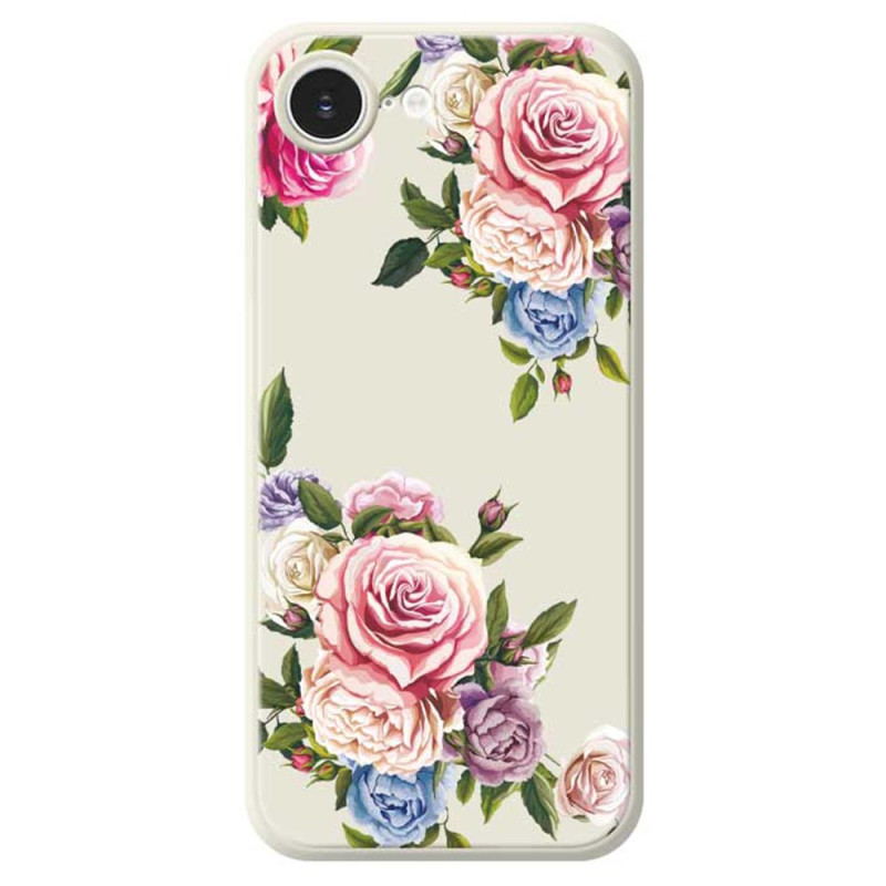 Case iPhone 17E / 16E Straight Edges Peonies