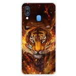 Samsung Galaxy A40 Fire Tiger Case