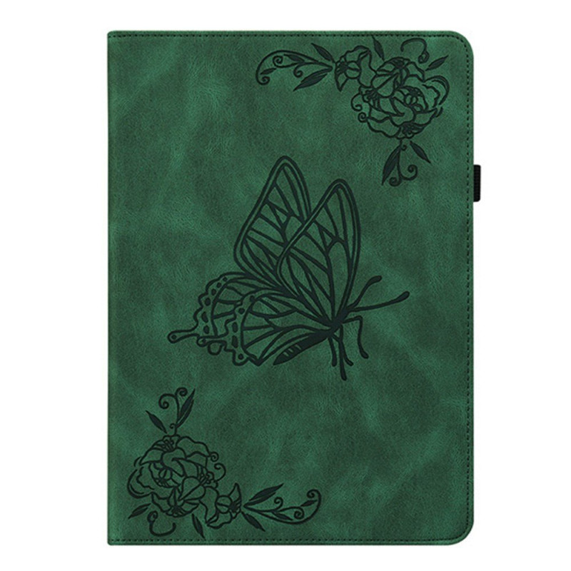 Étui Xiaomi Redmi Pad 2 Effet Daim Papillons et Fleurs