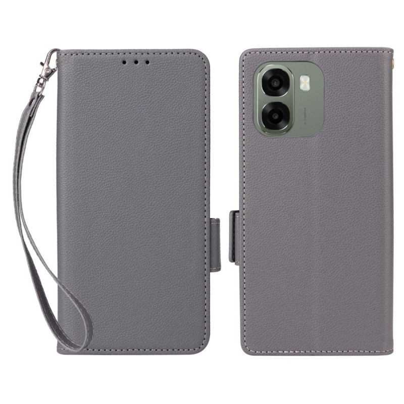 Case Oppo A6 5G / A6X 5G / 4G Faux Leather with Strap