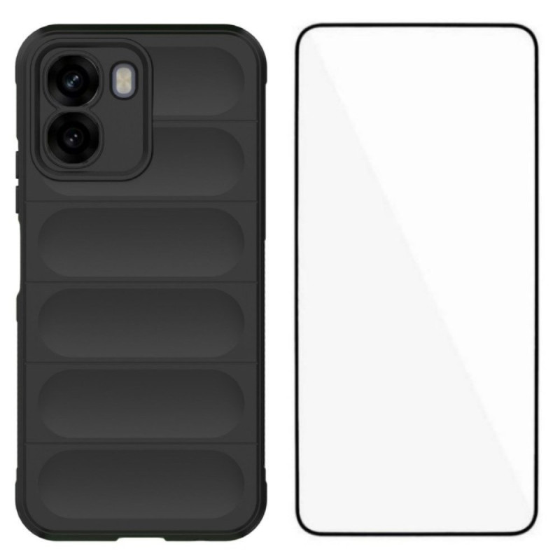 Oppo A6X 5G / 4G Non-Slip Case with Screen Protector