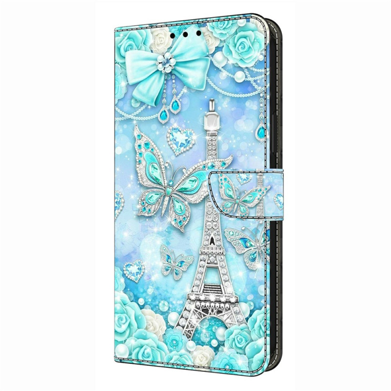 Case Motorola Edge 70 Fusion Eiffel Tower and Diamonds