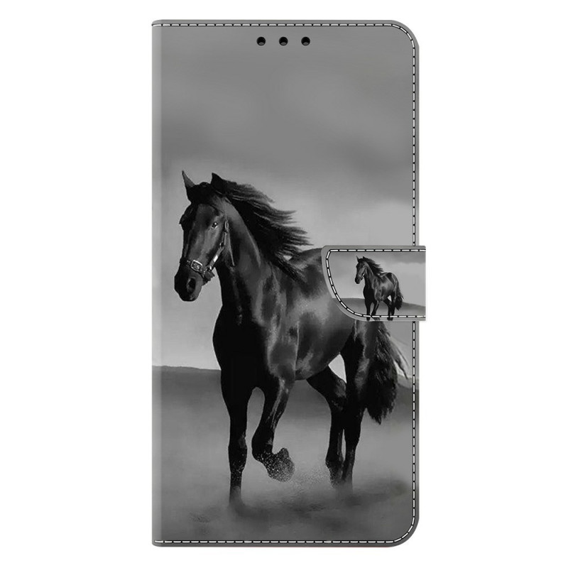 Moto G77 / G67 Black Horse Case