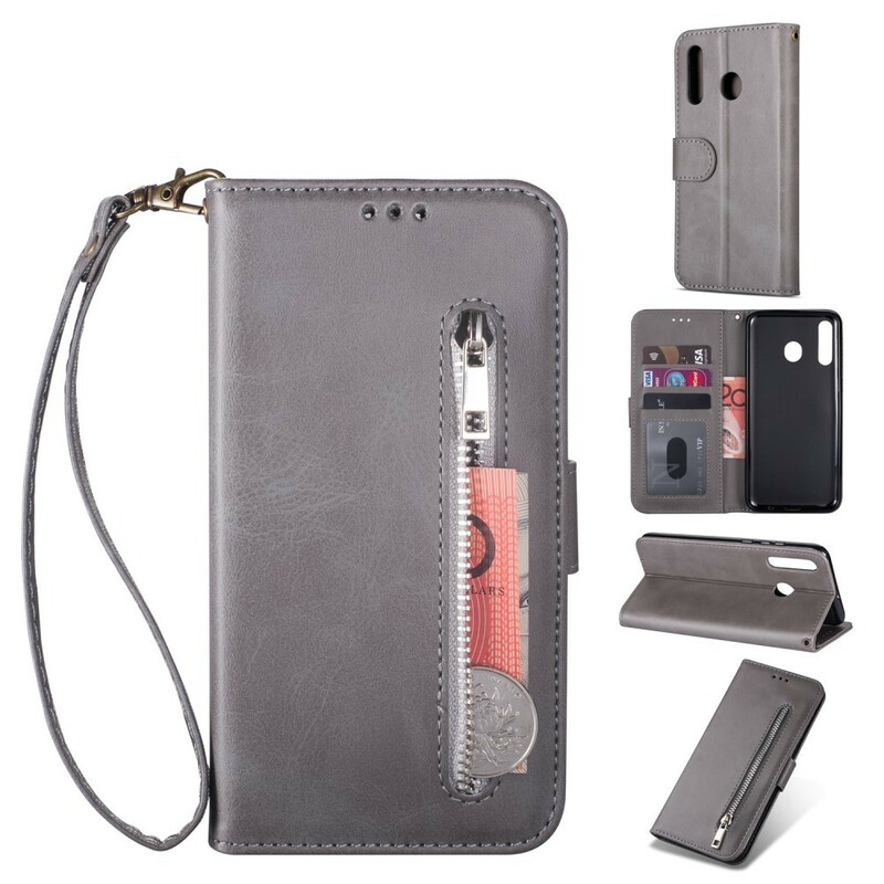 Samsung Galaxy A40 Case Wallet with Strap