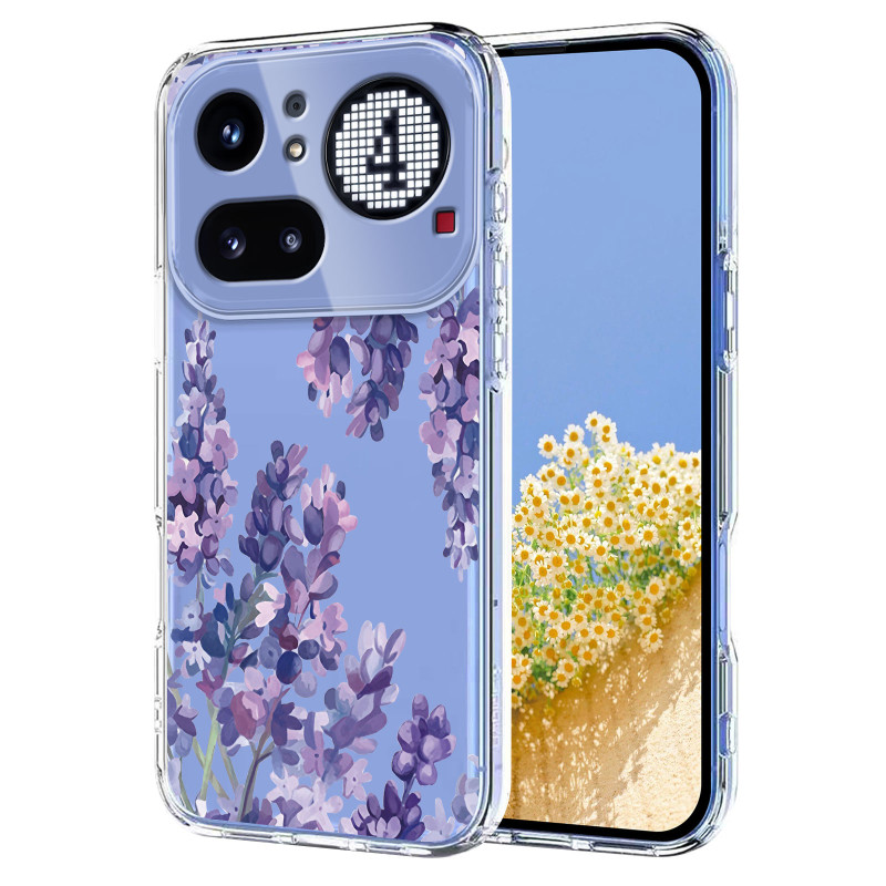 Case Nothing Phone (4a) Pro Transparent Fleurettes
