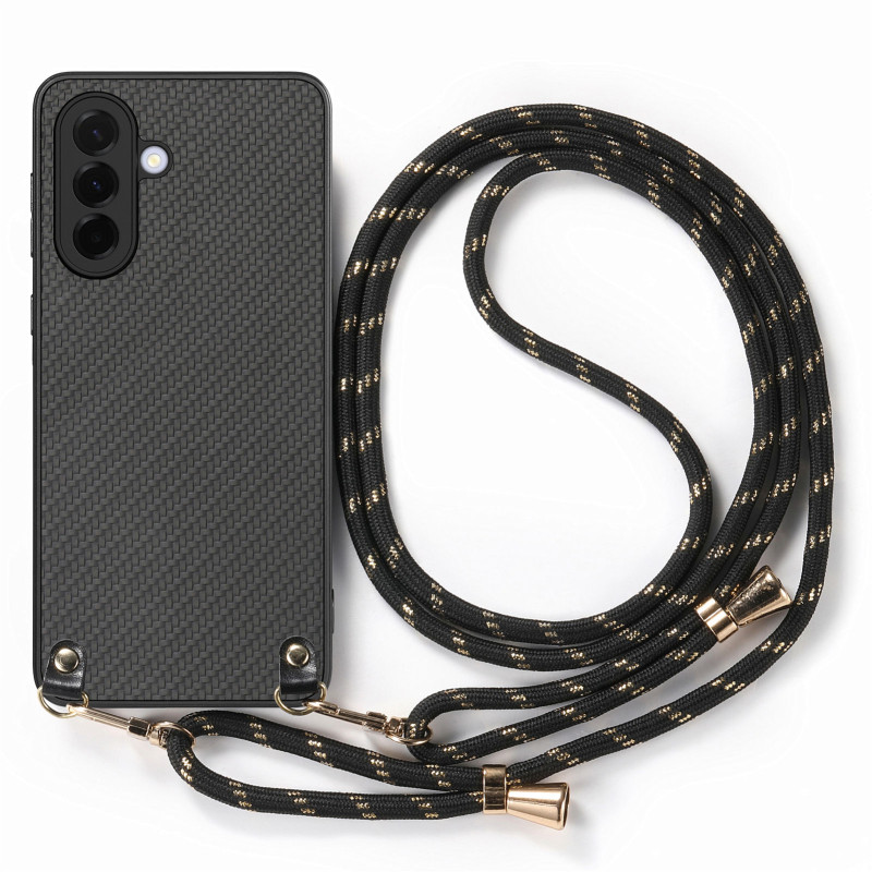 Samsung Galaxy A27 5G Drawstring Case Carbon Fibre Design
