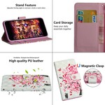 Xiaomi Redmi Note 7 Case Pink Tree and Black Cat