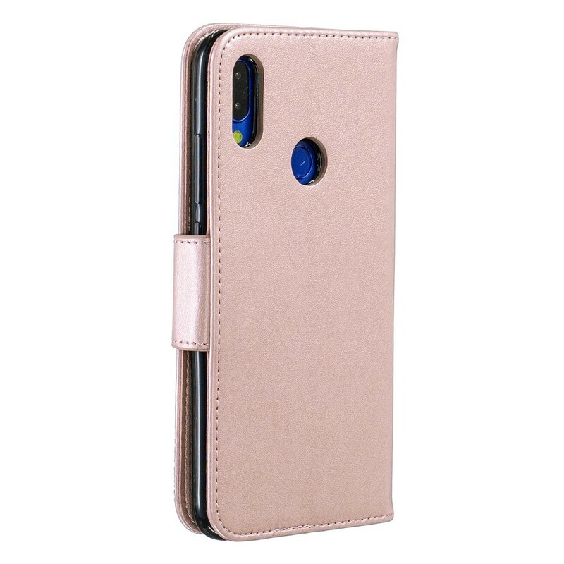 Xiaomi Redmi Note 7 Butterfly Printed Lanyard Case