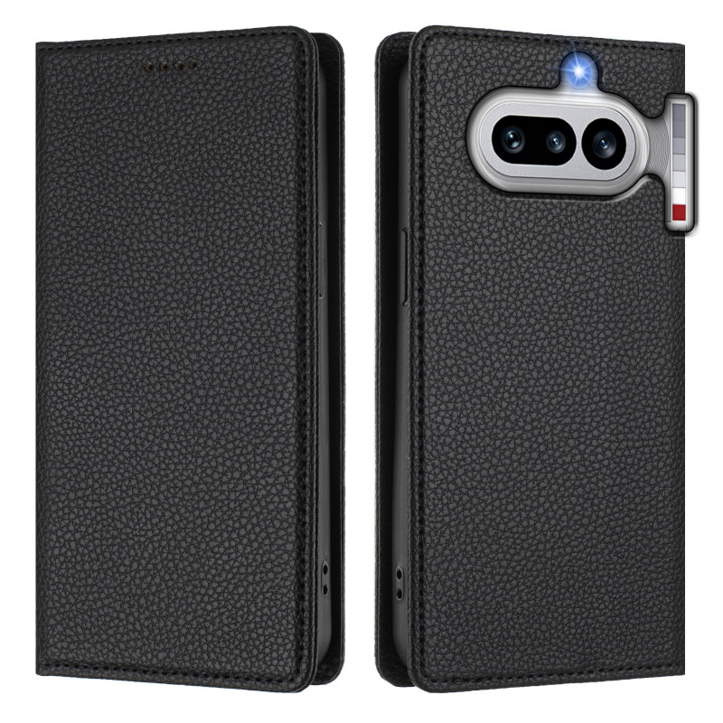 Flip Cover Nothing Phone (4a) Leatherette Lychee