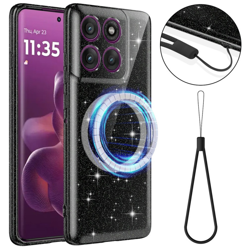 Moto G67 Power / G57 Power Glitter Lanyard Case
