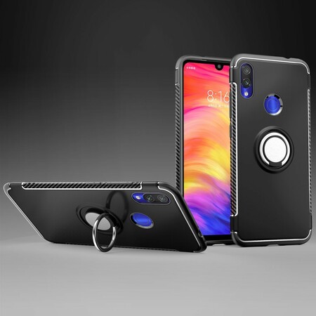 Xiaomi Redmi Note 7 Ring Carbon Fiber Case