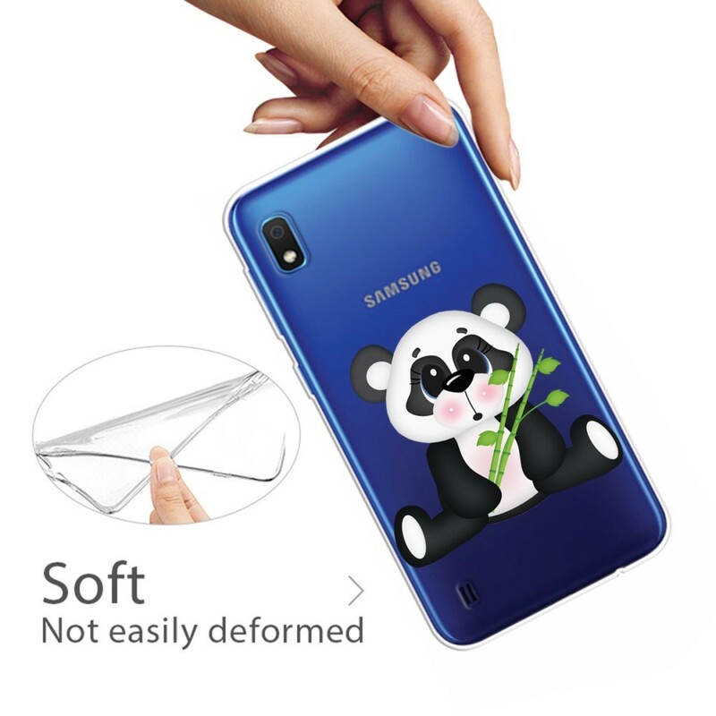 Case Samsung Galaxy A10 Transparent Panda Triste