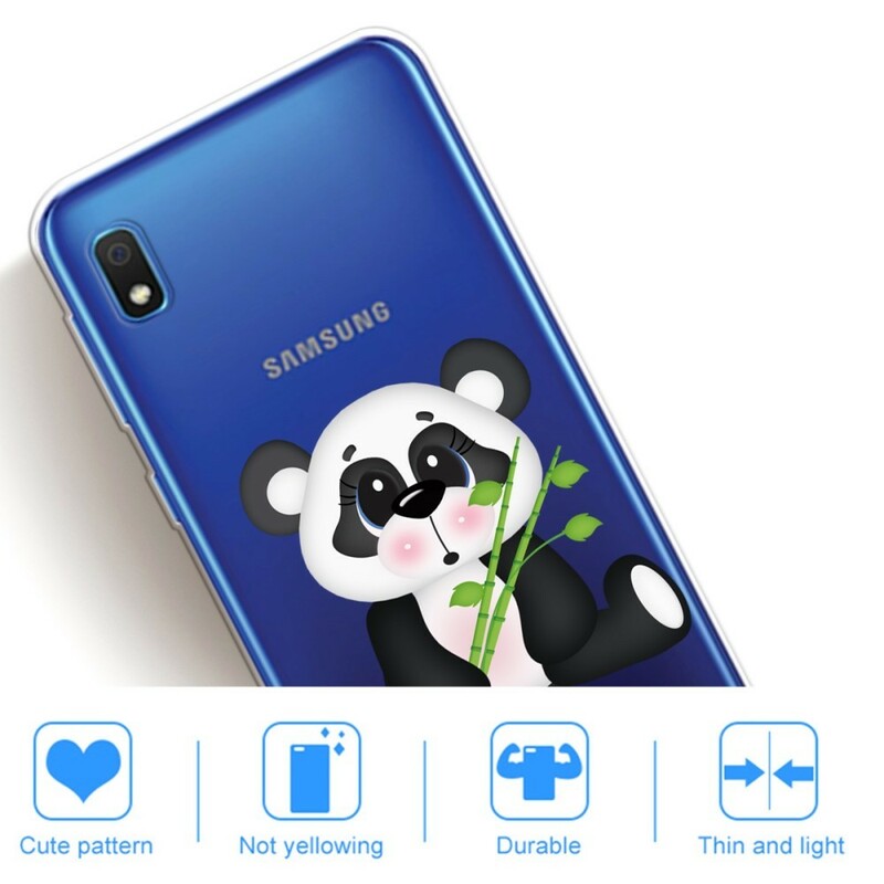 Case Samsung Galaxy A10 Transparent Panda Triste
