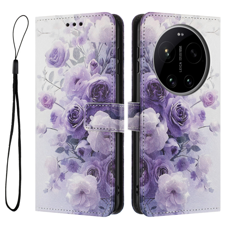 Xiaomi 17 Ultra Purple Flower Case