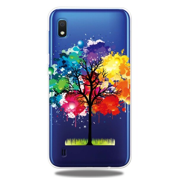 Case Samsung Galaxy A10 Transparent Arbre Aquarelle