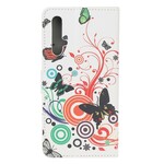 Honor 20 Butterflies and Flowers Case