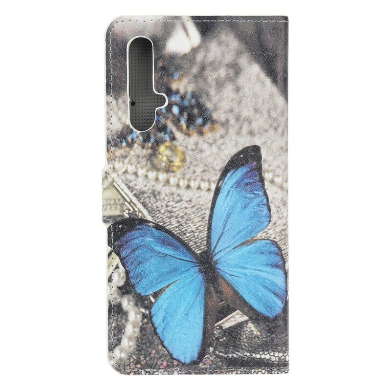 Cover Honor 20 Papillon Bleu
