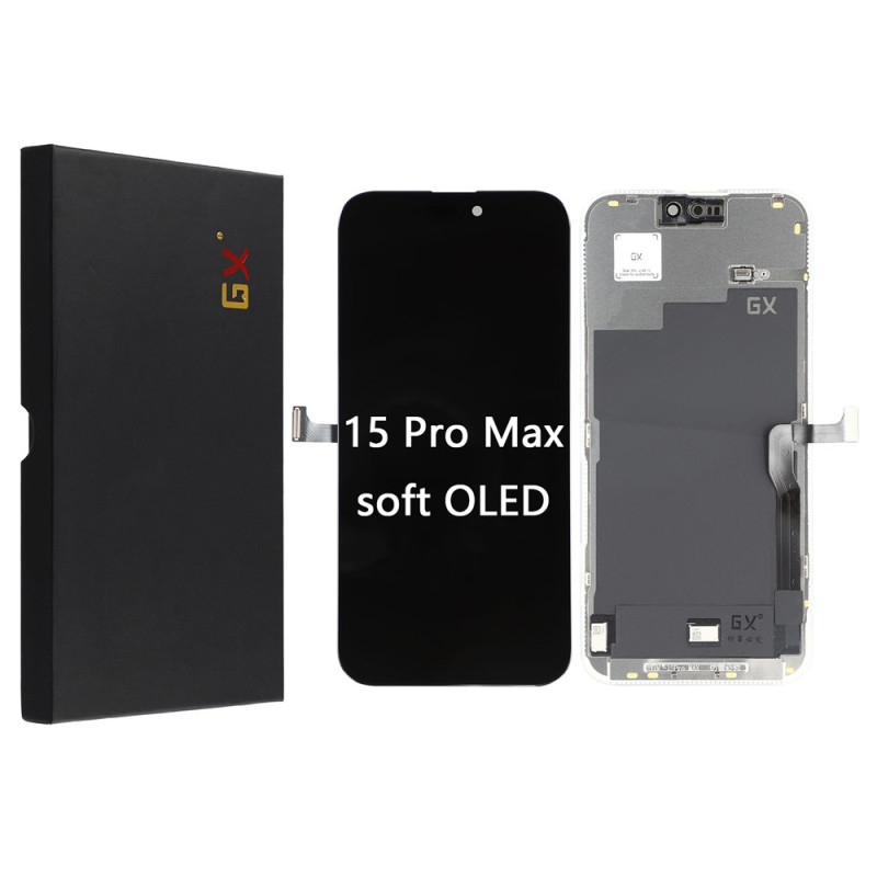 Grade C GX OLED Display with Touchscreen Glass for iPhone 15 Pro Max