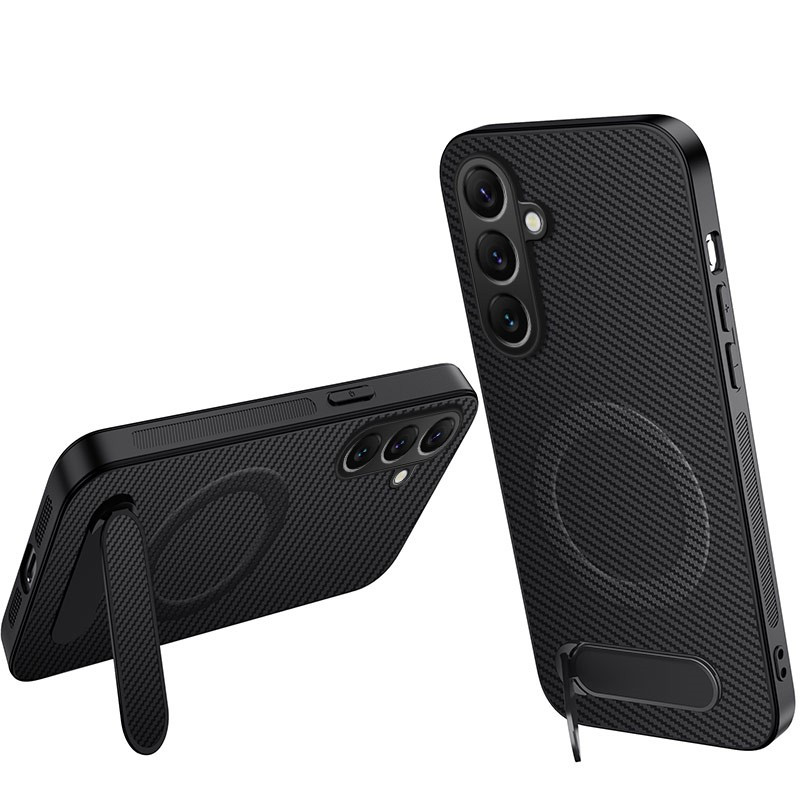Samsung Galaxy A17 4G / 5G / A26 5G Carbon Fibre Case with Stand