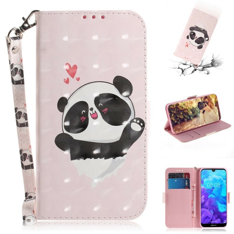 Huawei Y5 2019 Panda Love Strap Case