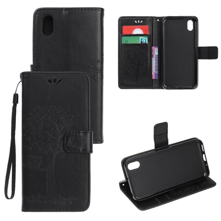 Case Huawei Y5 2019 Tree and Owls with Strap