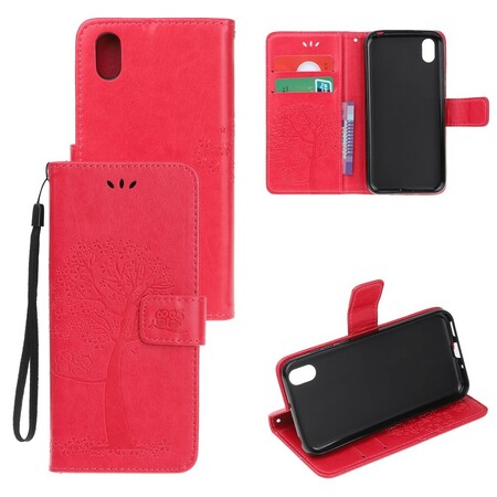 Case Huawei Y5 2019 Tree and Owls with Strap