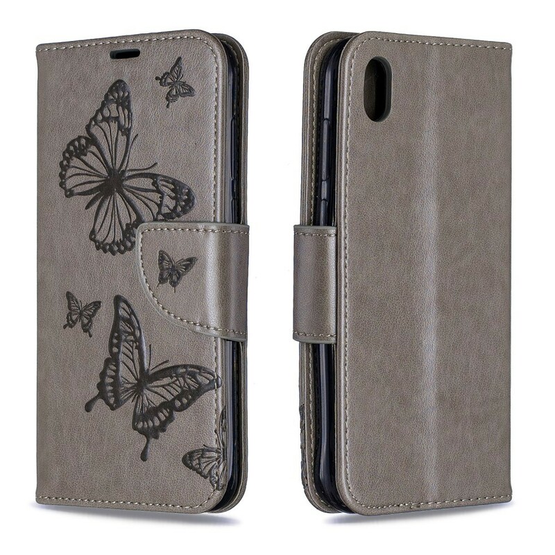 Huawei P30 Case with Butterflies and Oblique Flap