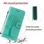 Honor 20 Tree and Owl Lanyard Case