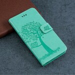 Honor 20 Tree and Owl Lanyard Case
