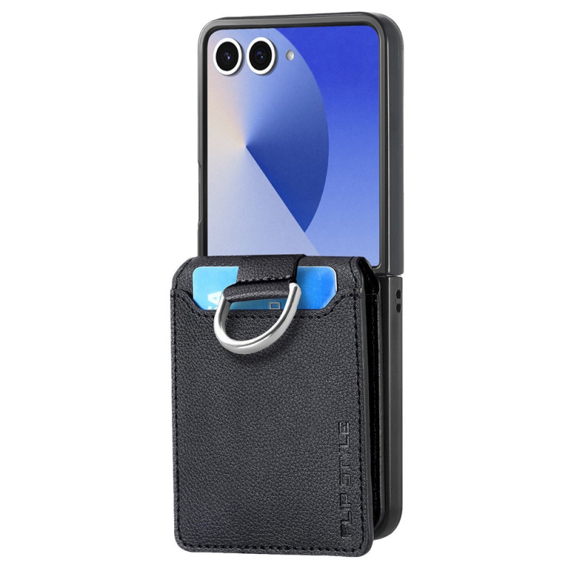Samsung Galaxy Z Flip 8 Case with Card Holder and Ring