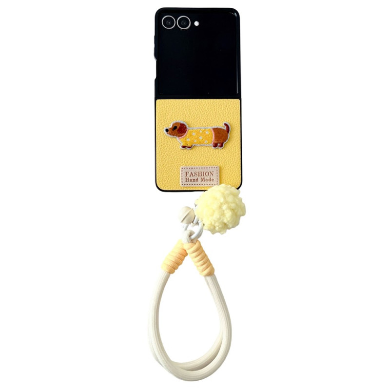 Samsung Galaxy Z Flip 8 Dog-themed Case with Strap