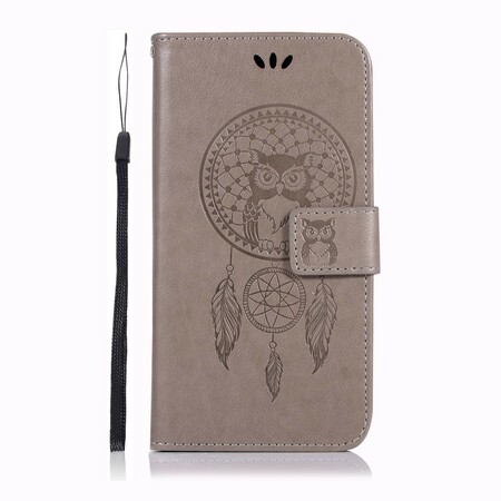 Case Huawei Y5 2019 leather effect Catchy Owl