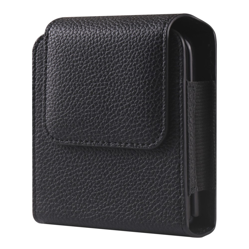 PU Leather Belt Case with Carabiner for the Samsung Galaxy Z Flip