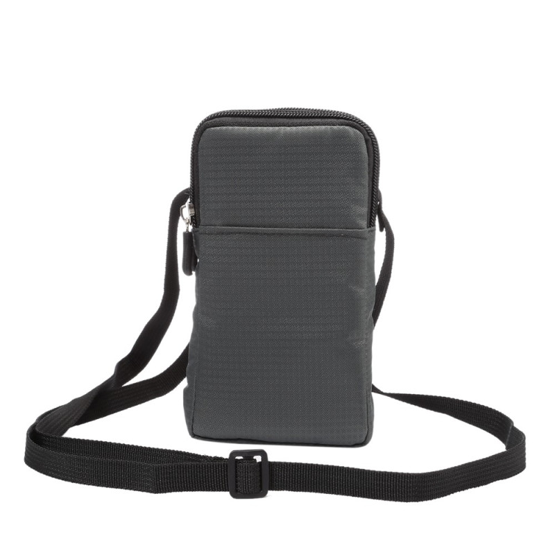 Universal Nylon Shoulder Bag for Smartphones Measuring 6.3 to 6.9 Inches