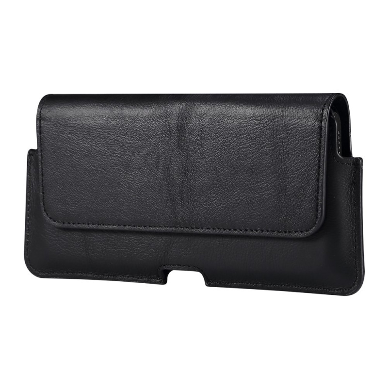 Genuine Leather Belt Case with Clip for 6.1-inch Smartphones