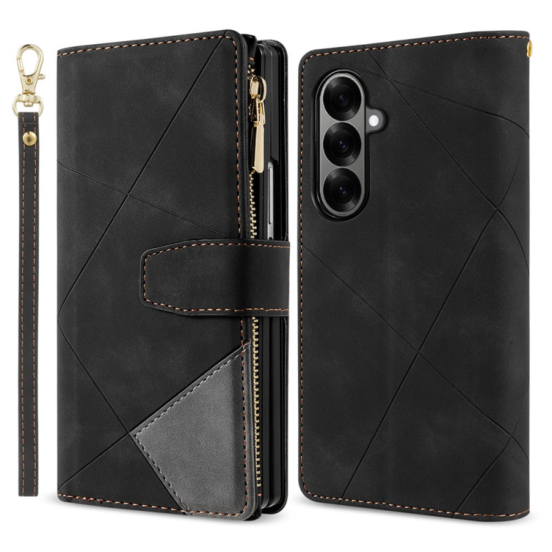 Samsung Galaxy Z Fold 8 Ultra Two-Tone Suede-Effect Wallet Case