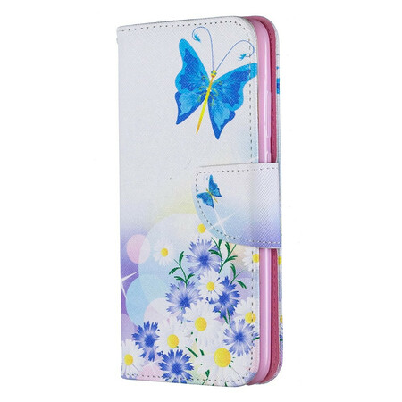 Huawei P Smart Plus 2019 Case Painted Butterflies and Flowers