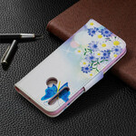 Huawei P Smart Plus 2019 Case Painted Butterflies and Flowers