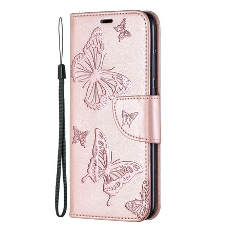 Huawei P Smart Plus 2019 Case Butterflies in Flight with Strap