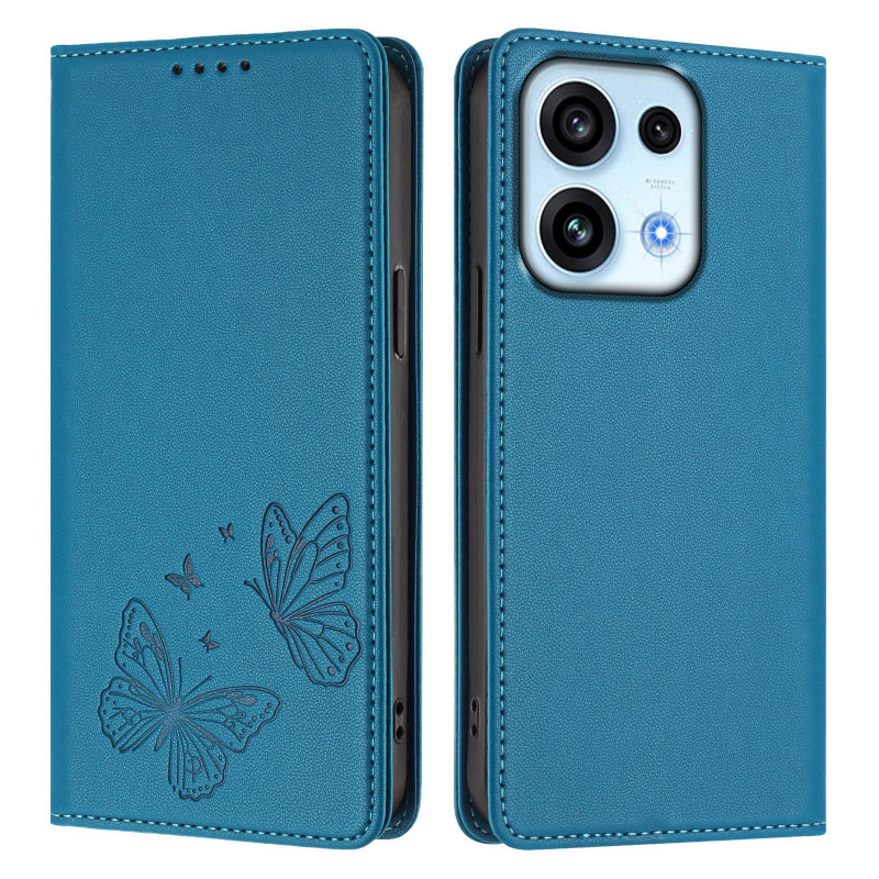 Oppo Reno 16 F 5G / 16 FS 5G Flip Cover – Two Butterflies