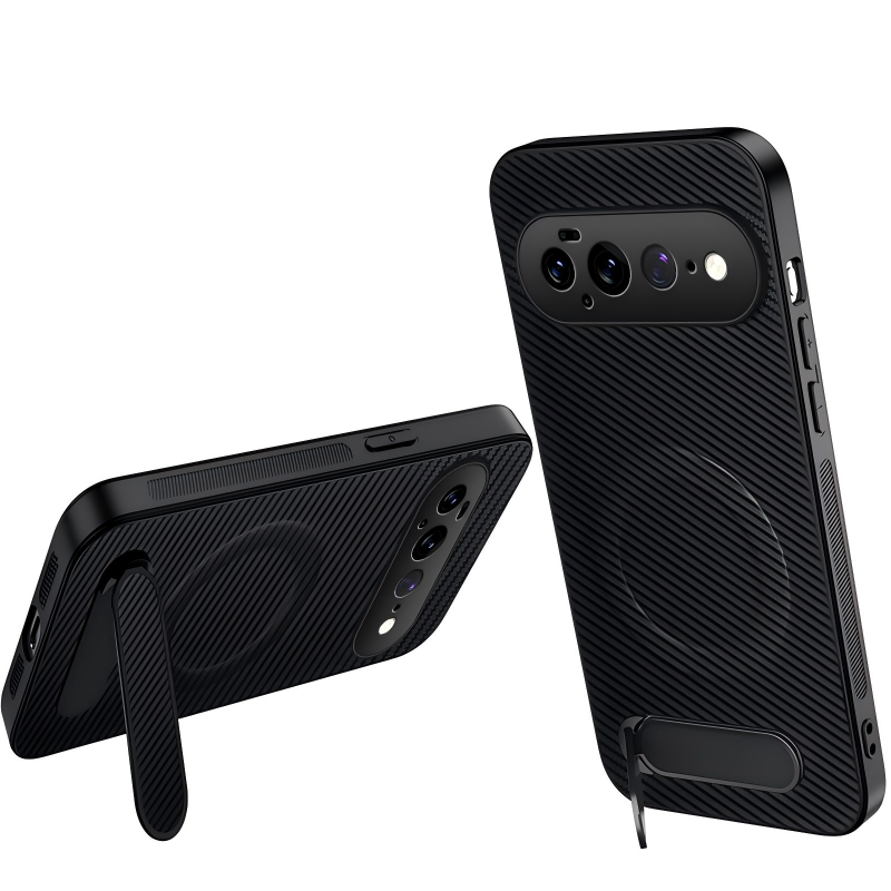 Google Pixel 11 Pro XL Carbon Fibre Case with Built-in Stand