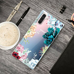 Samsung Galaxy Note 10 Transparent Watercolor Flower Case